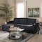 Baxton Studio Lianna Modern Dark Grey Upholstered Sectional Sofa 143-8760 - alternate 3